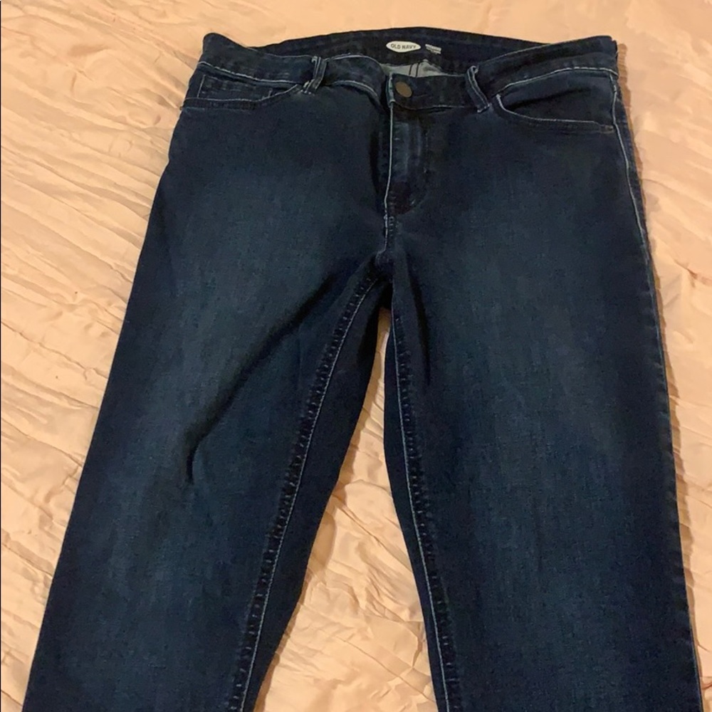 Old navy rockstar super skinny jeans size 8 ankle
